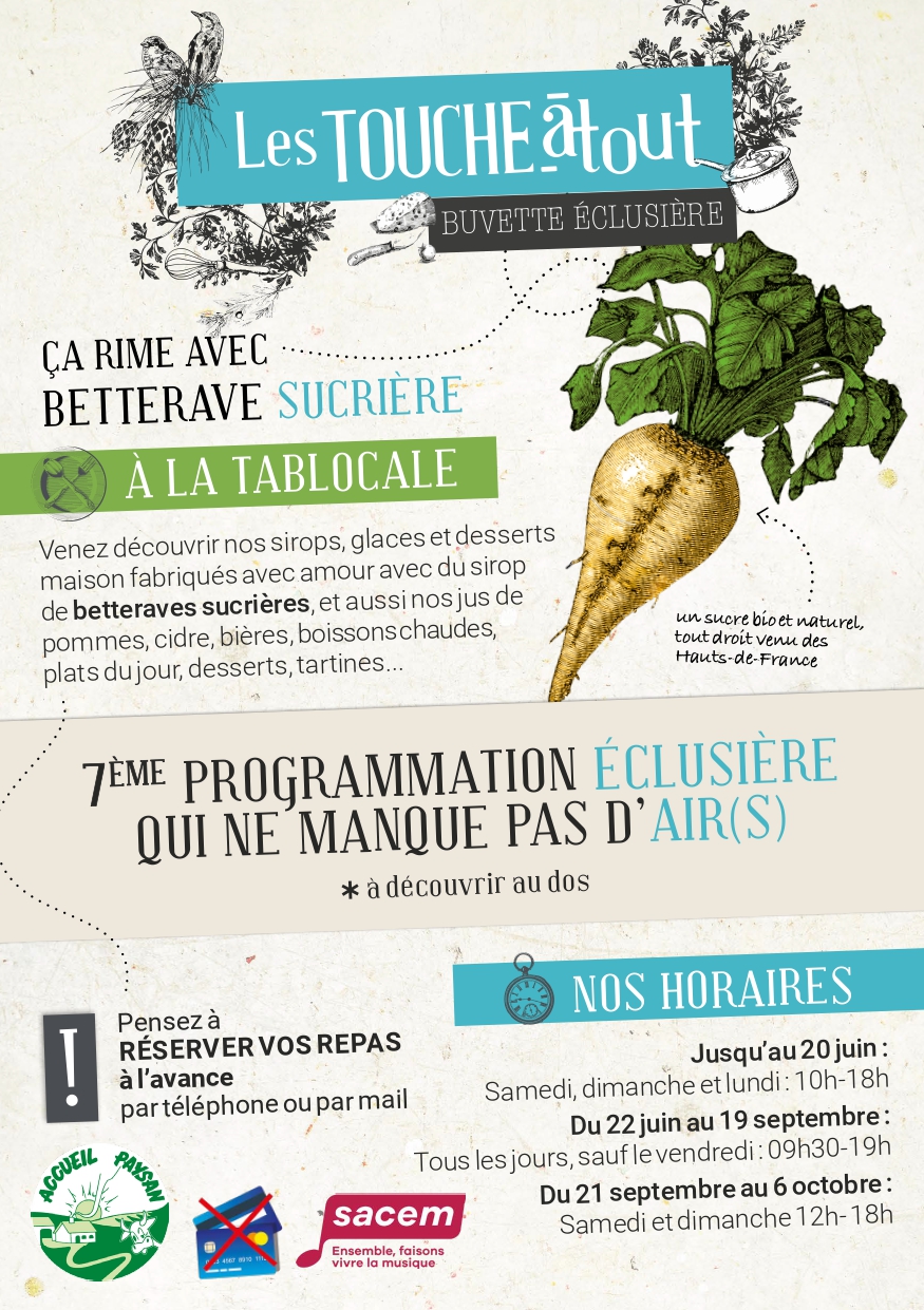 Flyer pour des événements culturels