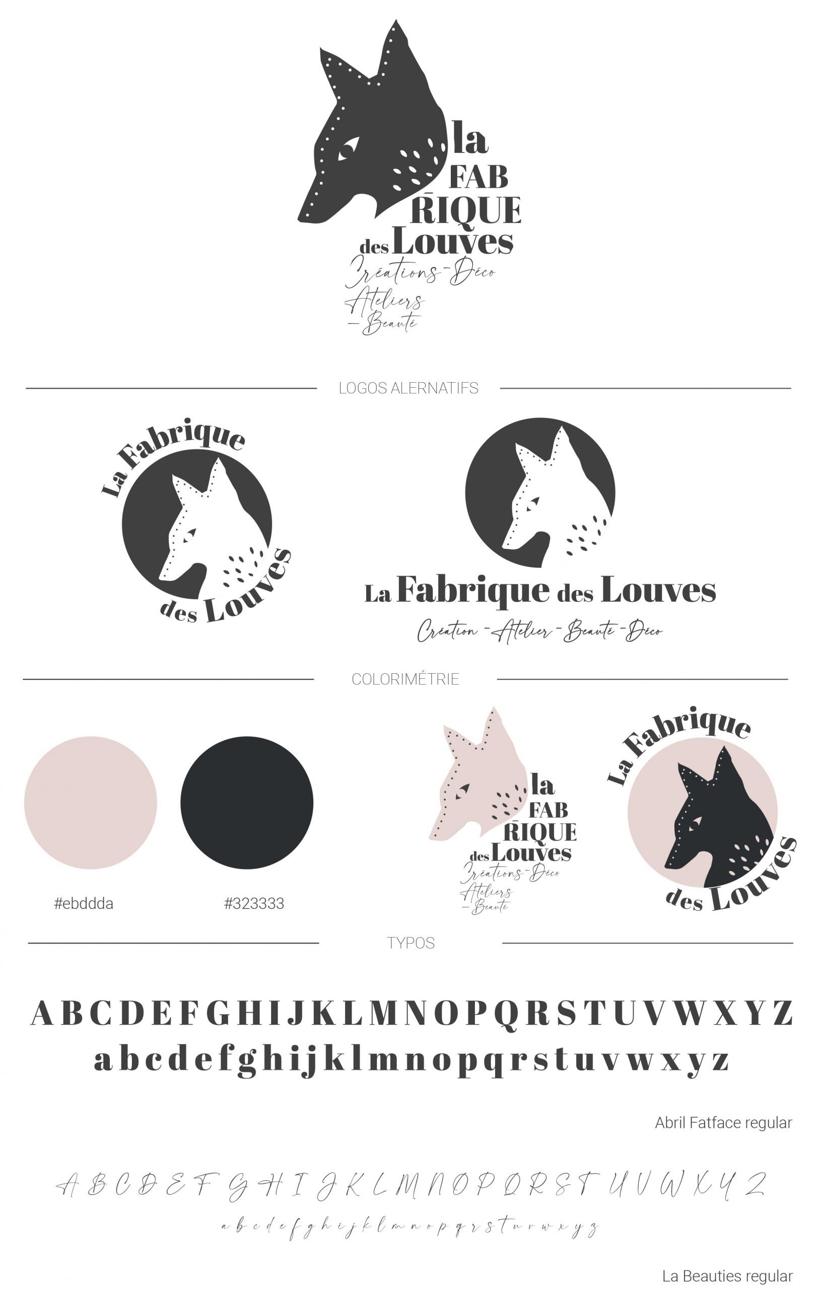Charte graphique La Fabrique des Louves