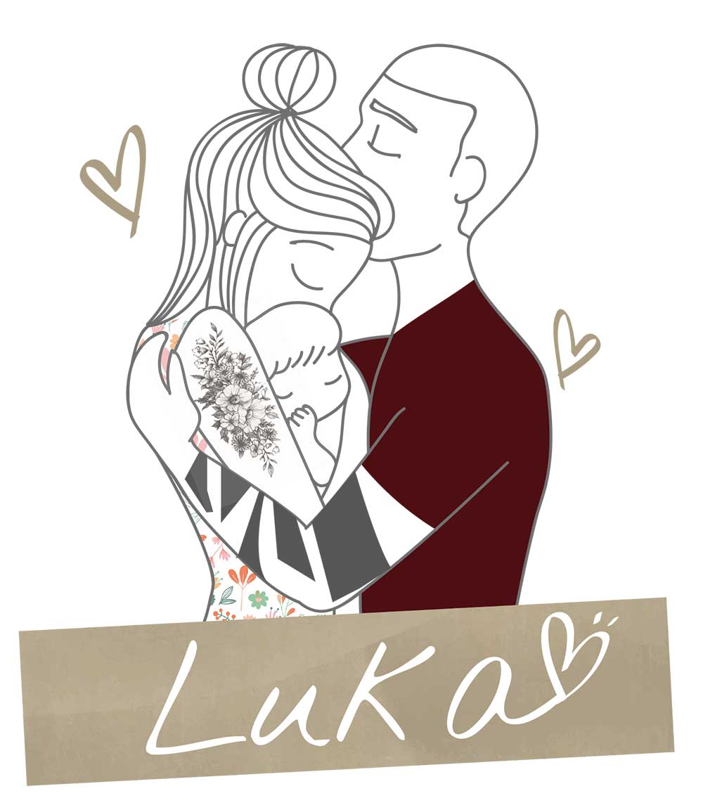 Illustration pour faire-part de naissance