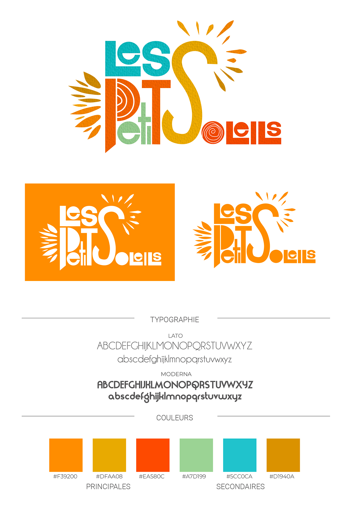 Charte graphique des Petits Soleils