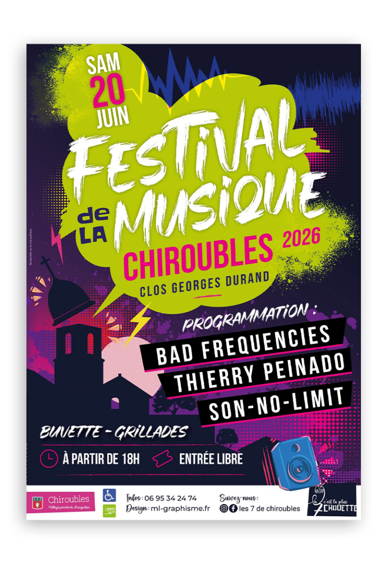 Affiche du Festival de Musique à Chiroubles 2026